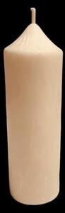 Svíčka bílá - parafín - ruční výroba,v.16cm