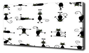Moderní obraz canvas na rámu Kočky ilustrace oc-83171265
