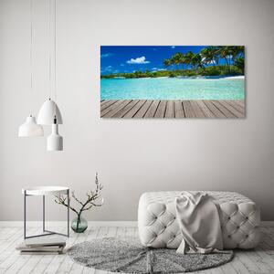 Fotoobraz na skle Tropická pláž osh-83145029