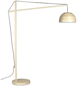 Béžová kovová stojací lampa DUTCHBONE LIWA 180 cm