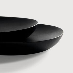 Ethicraft designové mísy Black Thin Oval Boards (set 2 kusů)