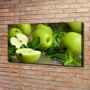 Foto obraz na plátně Zelená jablka oc-83345203
