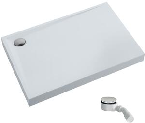 Schedpol Solido obdélníková sprchová vanička se sifonem 100x80 cm bílá 3.1465