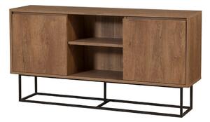 Nízká komoda v dekoru ořechu v přírodní barvě 140x72 cm Rodez – Kalune Design