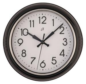 AURIOL® Retro nástěnné hodiny, Ø 24 cm (černá) (100355843001)