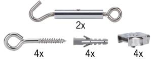 Paulmann 17803 set pro ukotvení a napnutí lankového systému 12V, chrom