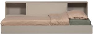 -25 % Dny MOMENTI– WOOOD Šedobéžová dřevěná postel Carter 90 x 200 cm