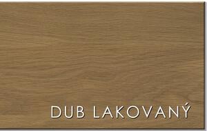 Postele Rovder Dubový noční stolek Lea – třízásuvkový Povrchová úprava Dub: Dub -olejovaný