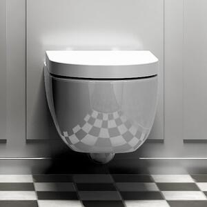 Clou Hammock wc mísa se sedátkem s pomalým sklápěním závěsná bez splachovacího kruhu bílá lesk CL/04.01080