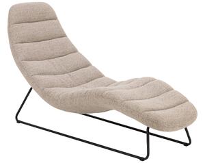 Scandi Béžová bouclé lenoška Chappy 156 cm