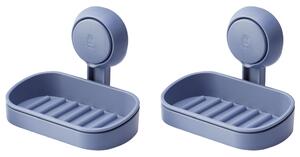 LIVARNO home Držák na mýdlo / Kelímek / Sada háčků, 2dílná (držák na mýdlo modrá) (100359590001)