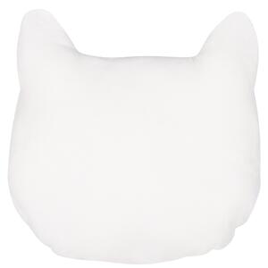 Polštář pro děti kočka 42 x 38 cm, bílý a černý CENNAJ