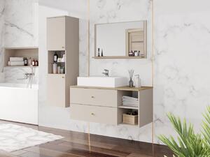 Koupelnový nábytek Kiegi II, Barva: pouštní písek + pouštní písek / dub cremona, Sifon k umyvadlu: ne, Umyvadlo: ne 5903211437748
