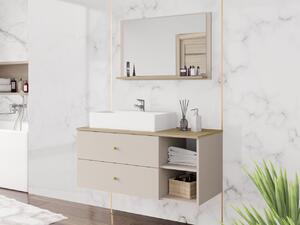Koupelnový nábytek Kiegi I, Barva: pouštní písek + pouštní písek / dub cremona, Sifon k umyvadlu: ne, Umyvadlo: ne 5903211437700