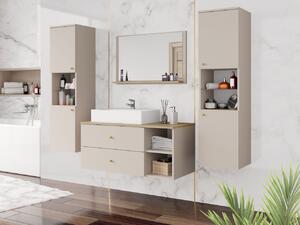 Koupelnový nábytek Kiegi III, Barva: pouštní písek + pouštní písek / dub cremona, Sifon k umyvadlu: ne, Umyvadlo: ne 5903211437786