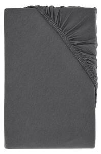 Livarno home Žerzejové napínací prostěradlo, 90–100 x 200 cm (šedá) (100392606003)