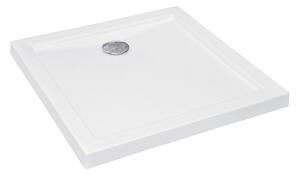 Besco Čtvercová akrylátová sprchová vanička AQUARIUS SQ 80x80 (90x90) SlimLine Rozměry (cm): 80x80