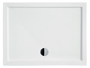 Besco Obdélníková sprchová akrylátová vanička ALPINA R 100x80 (120x80, 120x90) SlimLine Rozměry (cm): 100x80