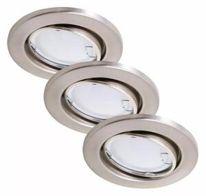 Briloner 7221-032 - SADA 3x LED Koupelnové svítidlo 1xGU10/3W/230V matný chrom BL1045