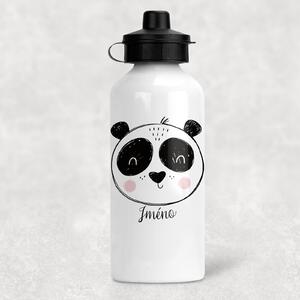 Domovi Hliníková láhev se jménem Panda - sportovní víčko 500ml