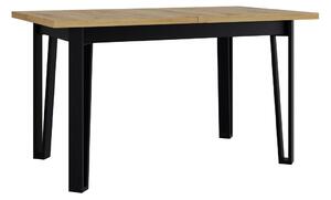 Rozkládací jídelní stůl Elarno 80 x 140/180 V, Barva dřeva: dub artisan - L 5903211321283