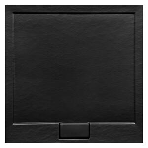 Besco Čtvercová sprchová akrylátová vanička AXIM NEW SE SQ 80x80 (90x90) B UltraSlim Stone Effect Rozměry (cm): 80x80