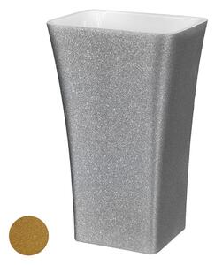 Besco Volně stojící umyvadlo z litého mramoru Assos Glam Z UM VS 52x41x85 cm