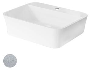 Besco Deskové umyvadlo z litého mramoru Assos S-Line Glam S UM D-OPB 51x41x15 cm, s otvorem pro baterii