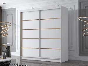 Šatní skříň Bretoka IV 180, Barva: bílá 5903211331787
