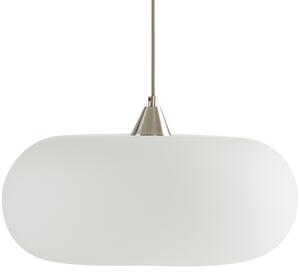 Jotex Bílé skleněné závěsné světlo THALIA 43 cm