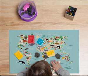 Podložka na stůl Little Nice Things World Map, 55 x 35 cm