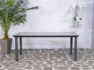 Hliníkový zahradní stůl Florance keramika 180cm x 90cm, šedý, pro 6 osob