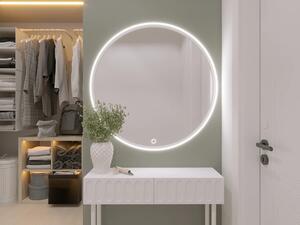 Zrcadlo ONYX s LED osvětlením - bílé
