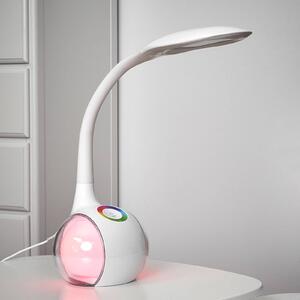 Flexibilní LED stolní lampa Paula, bílá