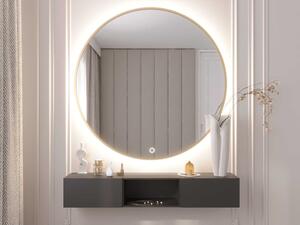 Zrcadlo SOL s LED osvětlením - zlaté