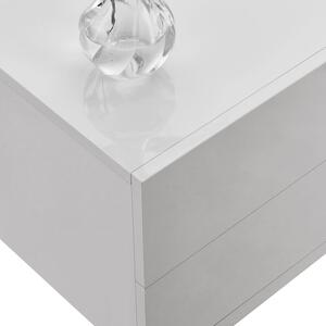 FurniGO Závěsný noční stolek - bílý