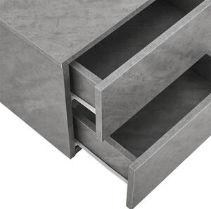 FurniGO Závěsný noční stolek - šedý