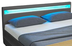 - Čalouněná postel Lyon 140 x 200 cm tmavě šedá