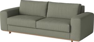 Gest 2,5 sofa, Čalounění Nantes multi grey, Podnož Olejovaný dub Bolia