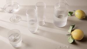 Ferm Living designové sklenice na vodu Ripple Long Drink Glasses