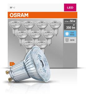 10 ks odolná LED bodovka GU10 4,3 W BASE studená bílá