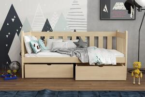 Dětská postel s úložným prostorem Atreus, Olše, 90x200 cm