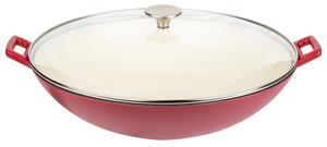GSW Litinová pánev wok (červená) (100354115005)