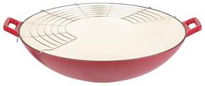 GSW Litinová pánev wok (červená) (100354115005)
