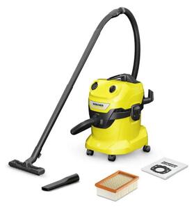 Víceúčelový vysavač Kärcher WD 4 V-20/5/22 – 1000 W, 20 l, žlutý