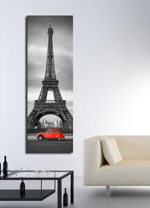 Wallity Obraz FRANCE 30x90 cm bílý/černý
