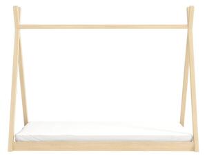 Dětská postel Ola - tipi, Borovice přírodní, 90x200 cm