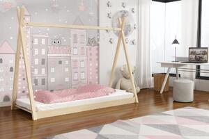 Dětská postel Ola - tipi, Bílá, 80x180 cm