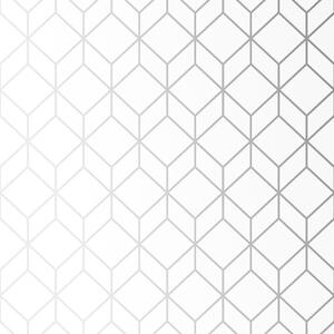 Geometrická bílá vliesová tapeta rozměry 0,52 x 10 m
