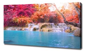 Foto obraz na plátně Vodopád v lese oc-85305584
